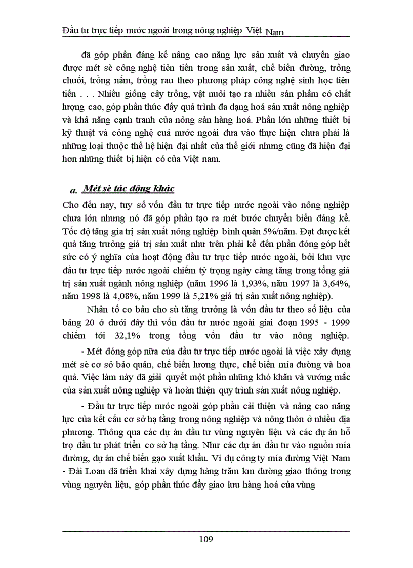 image for page Đầu tư trực tiếp nước ngoài phát triển nghành nông nghiệp Việt Nam thực trạng và giải pháp