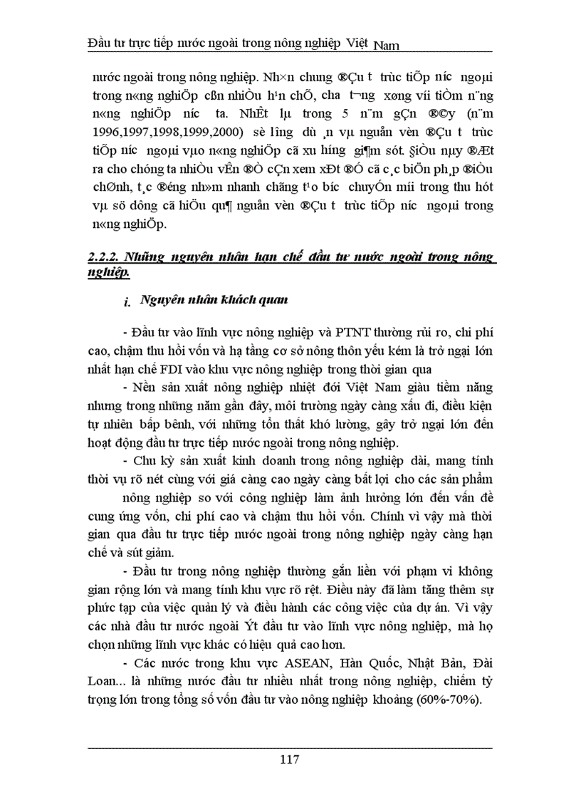 image for page Đầu tư trực tiếp nước ngoài phát triển nghành nông nghiệp Việt Nam thực trạng và giải pháp