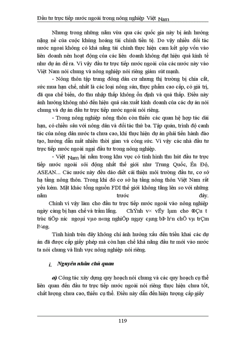 image for page Đầu tư trực tiếp nước ngoài phát triển nghành nông nghiệp Việt Nam thực trạng và giải pháp