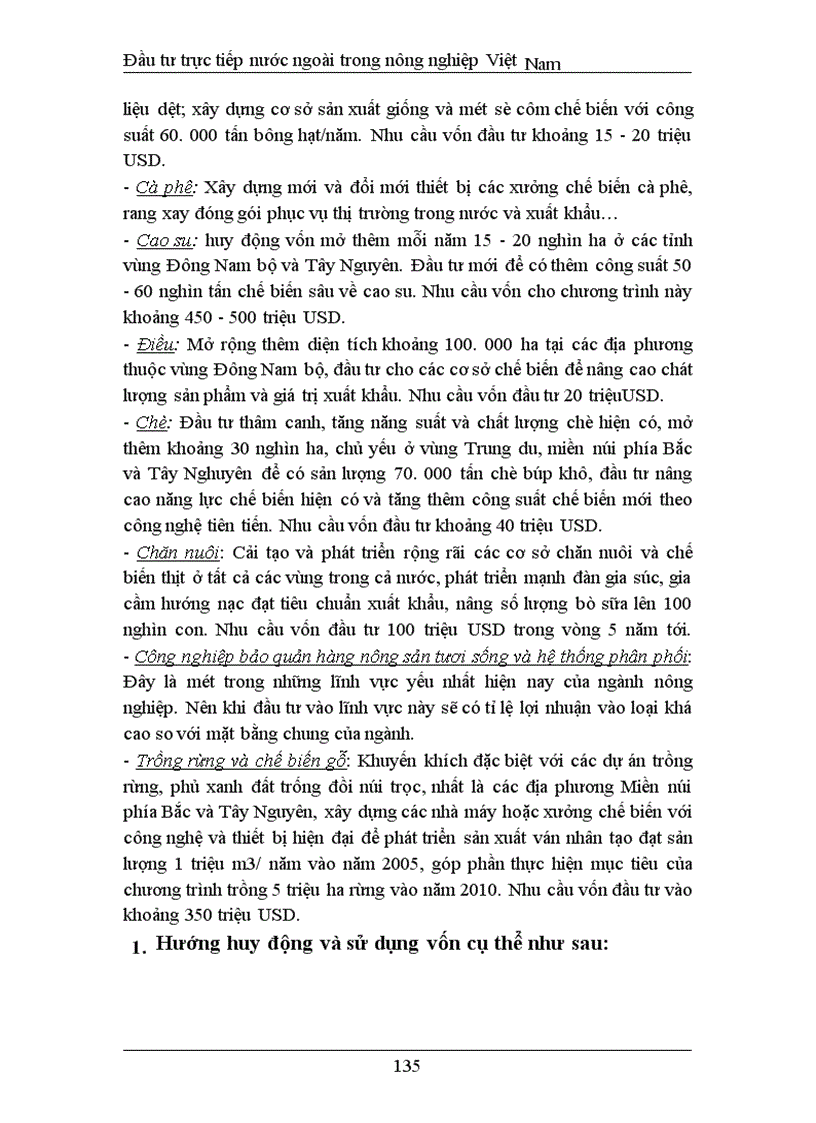 image for page Đầu tư trực tiếp nước ngoài phát triển nghành nông nghiệp Việt Nam thực trạng và giải pháp