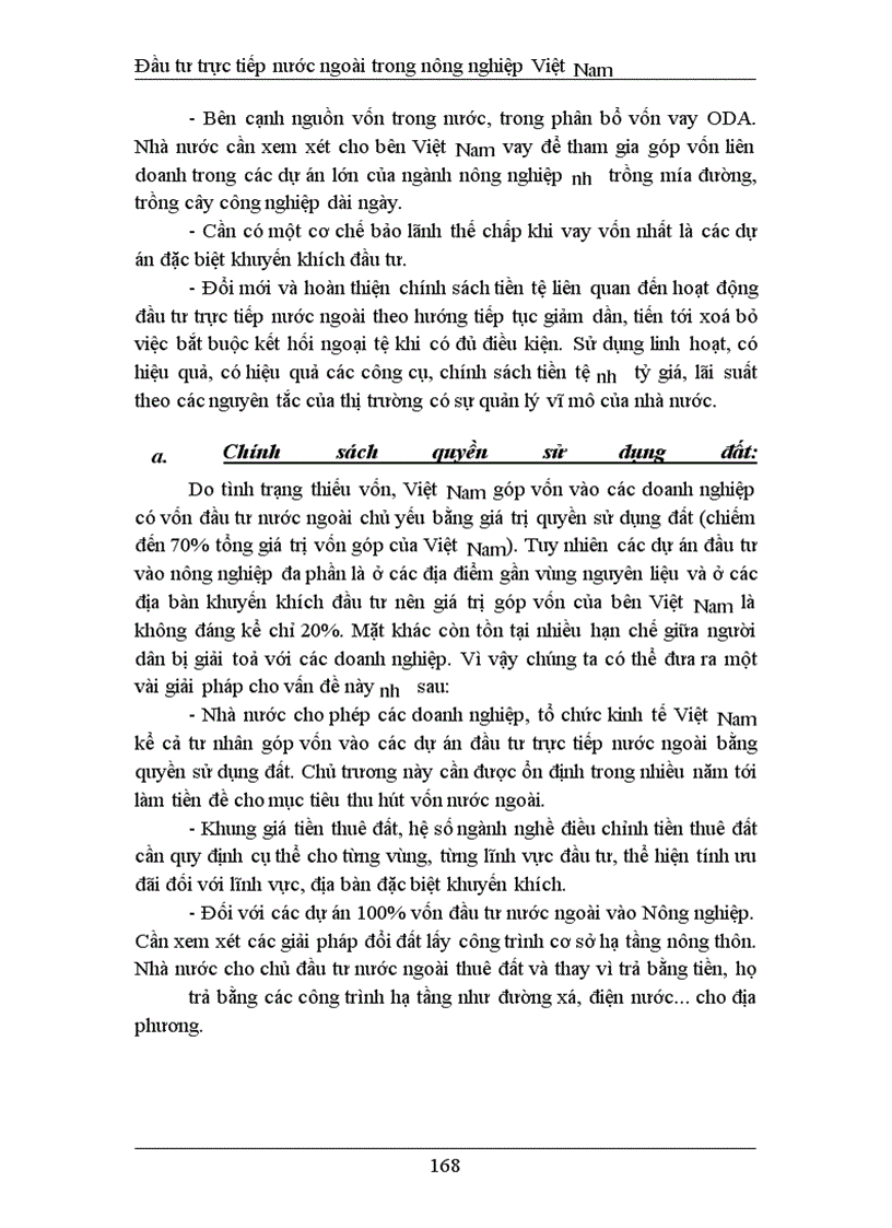 image for page Đầu tư trực tiếp nước ngoài phát triển nghành nông nghiệp Việt Nam thực trạng và giải pháp