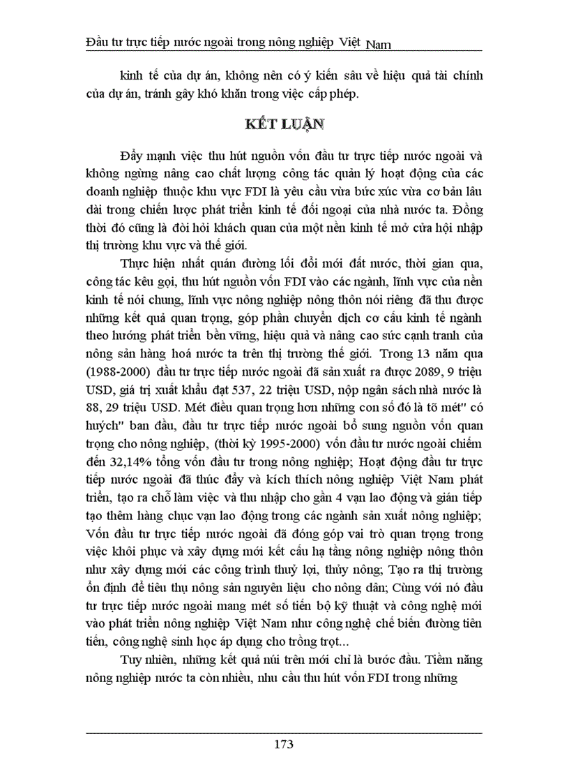 image for page Đầu tư trực tiếp nước ngoài phát triển nghành nông nghiệp Việt Nam thực trạng và giải pháp