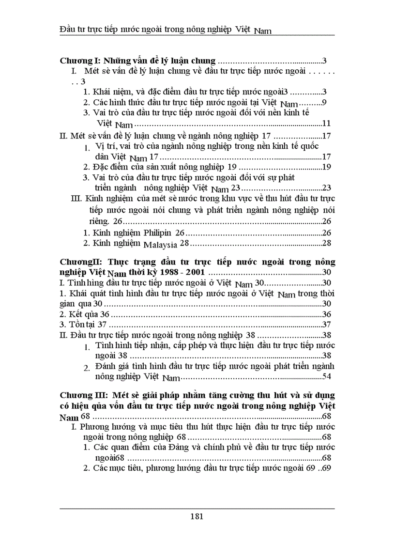 image for page Đầu tư trực tiếp nước ngoài phát triển nghành nông nghiệp Việt Nam thực trạng và giải pháp