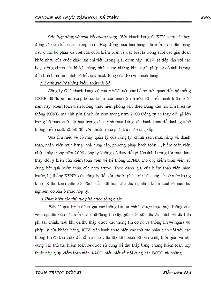 image for page Hoàn thiện quy trình kiểm toán khoản mục phải trả nhà cung cấp trong kiểm toán báo cáo tài chính do Công ty TNHH Dịch vụ Tư vấn Tài chính Kế toán và Kiểm toán (AASC) thực hiện