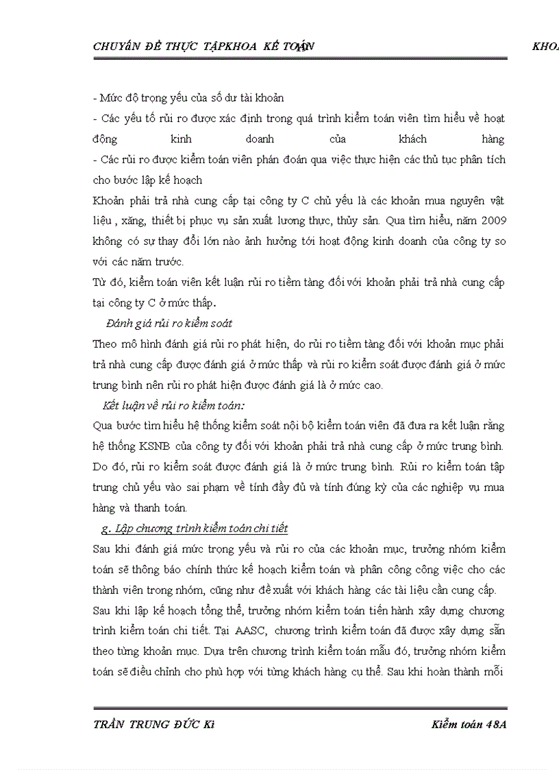 image for page Hoàn thiện quy trình kiểm toán khoản mục phải trả nhà cung cấp trong kiểm toán báo cáo tài chính do Công ty TNHH Dịch vụ Tư vấn Tài chính Kế toán và Kiểm toán (AASC) thực hiện