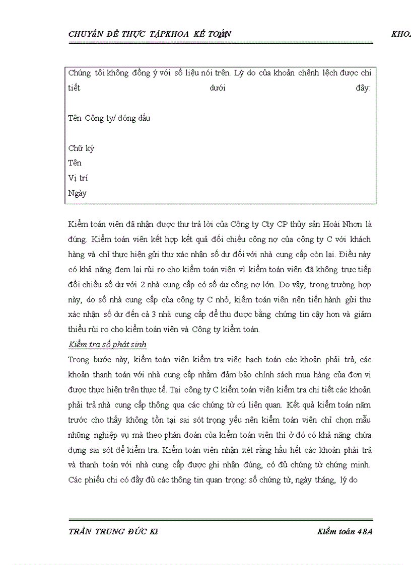 image for page Hoàn thiện quy trình kiểm toán khoản mục phải trả nhà cung cấp trong kiểm toán báo cáo tài chính do Công ty TNHH Dịch vụ Tư vấn Tài chính Kế toán và Kiểm toán (AASC) thực hiện