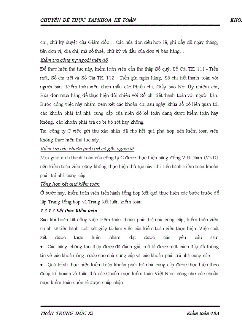 image for page Hoàn thiện quy trình kiểm toán khoản mục phải trả nhà cung cấp trong kiểm toán báo cáo tài chính do Công ty TNHH Dịch vụ Tư vấn Tài chính Kế toán và Kiểm toán (AASC) thực hiện