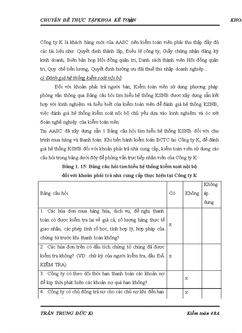 image for page Hoàn thiện quy trình kiểm toán khoản mục phải trả nhà cung cấp trong kiểm toán báo cáo tài chính do Công ty TNHH Dịch vụ Tư vấn Tài chính Kế toán và Kiểm toán (AASC) thực hiện