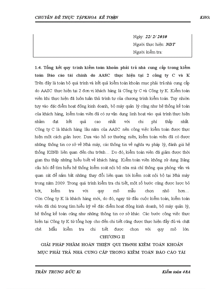 image for page Hoàn thiện quy trình kiểm toán khoản mục phải trả nhà cung cấp trong kiểm toán báo cáo tài chính do Công ty TNHH Dịch vụ Tư vấn Tài chính Kế toán và Kiểm toán (AASC) thực hiện