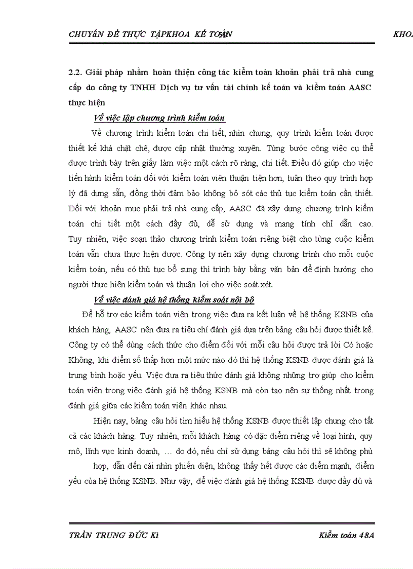 image for page Hoàn thiện quy trình kiểm toán khoản mục phải trả nhà cung cấp trong kiểm toán báo cáo tài chính do Công ty TNHH Dịch vụ Tư vấn Tài chính Kế toán và Kiểm toán (AASC) thực hiện