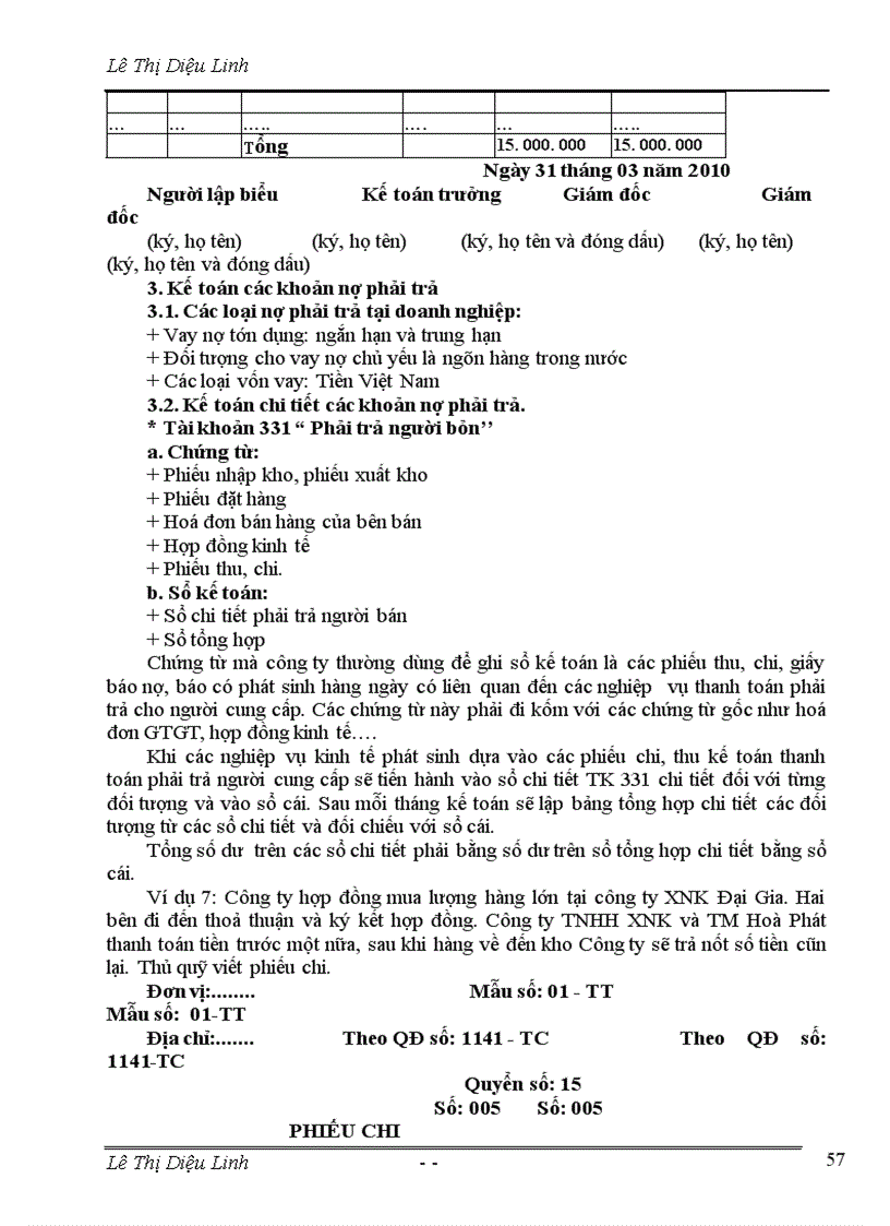 image for page Thực trạng công tác kế toán vốn bằng tiền, thanh toán nợ và thuế gía trị gia tăng tại Công ty TNHH Xuất Nhập Khẩu và Thương Mại Hoà Phát