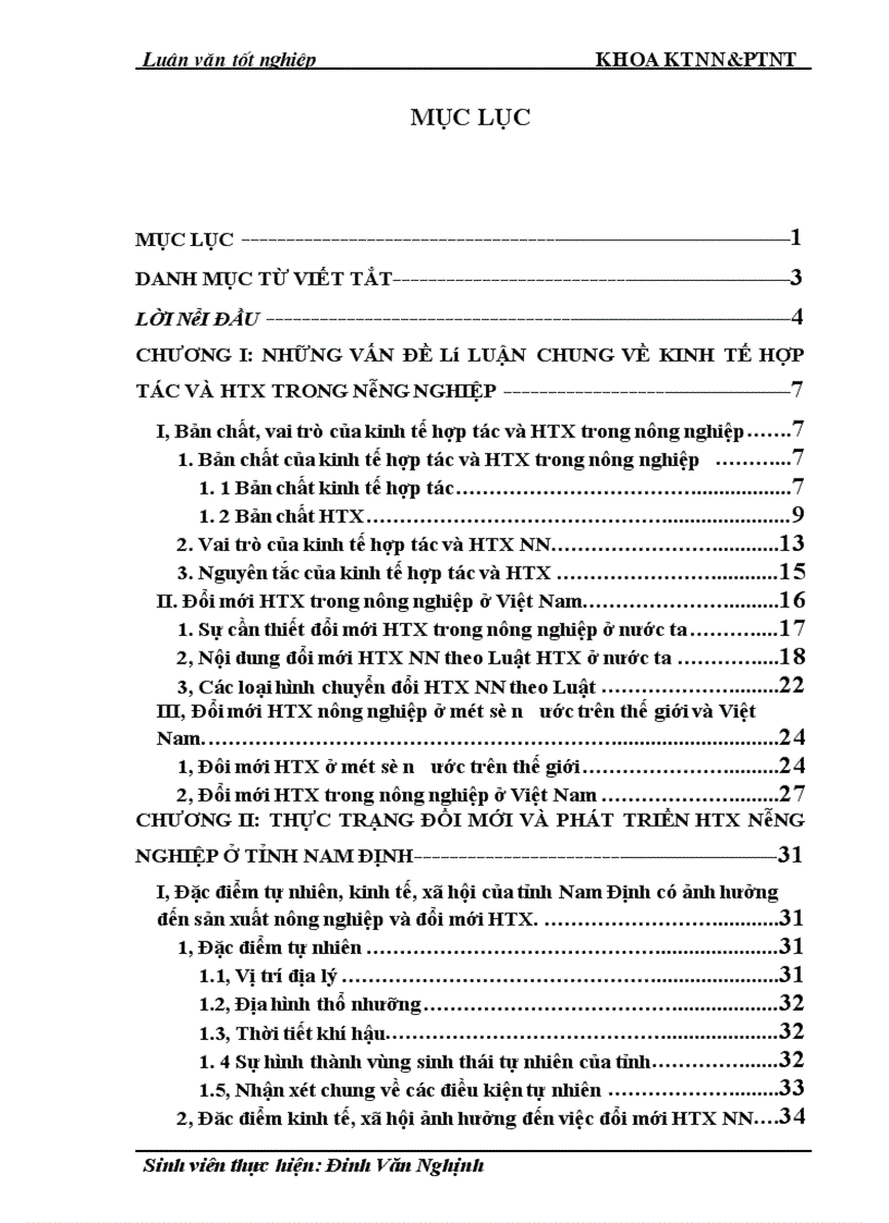 image for page Thực trạng và giải pháp đổi mới HTX nông nghiệp theo Luật ở tỉnh Nam Định
