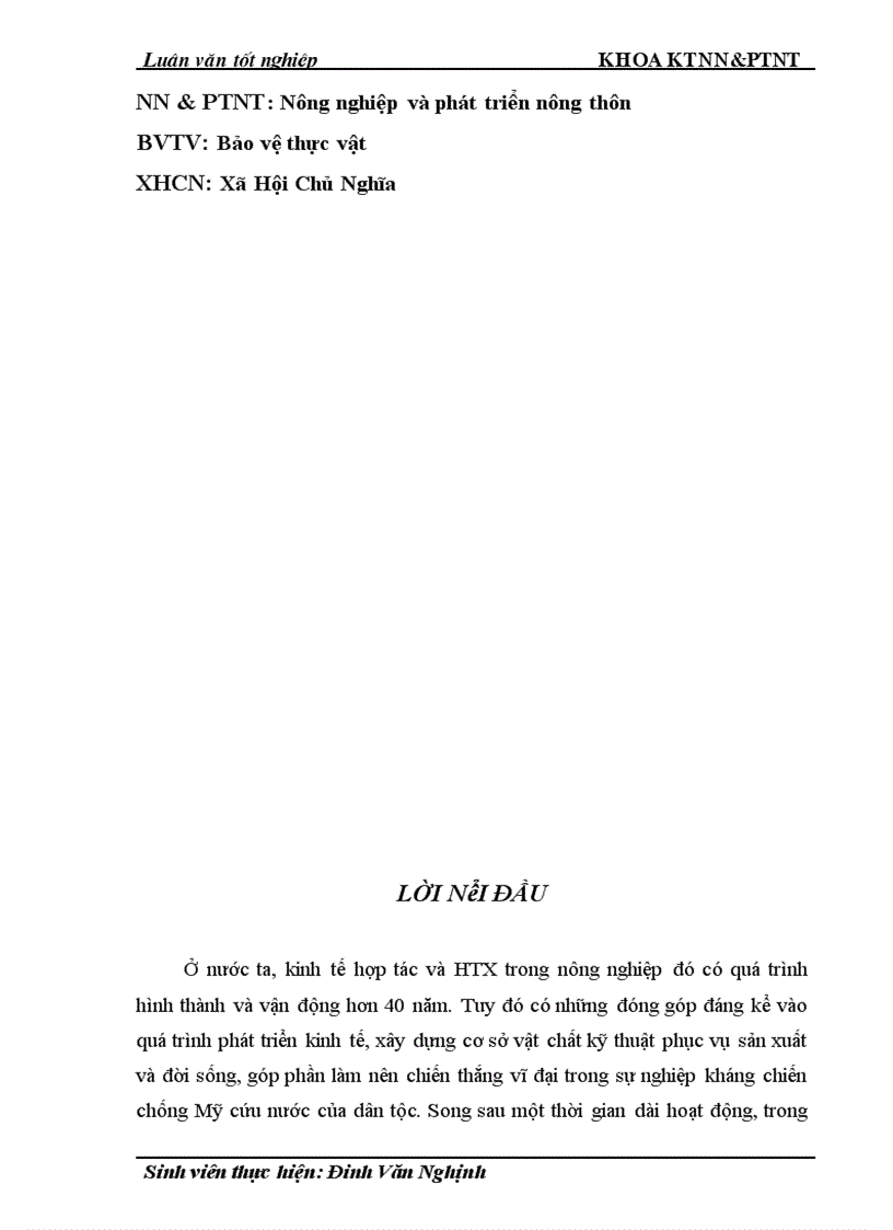 image for page Thực trạng và giải pháp đổi mới HTX nông nghiệp theo Luật ở tỉnh Nam Định