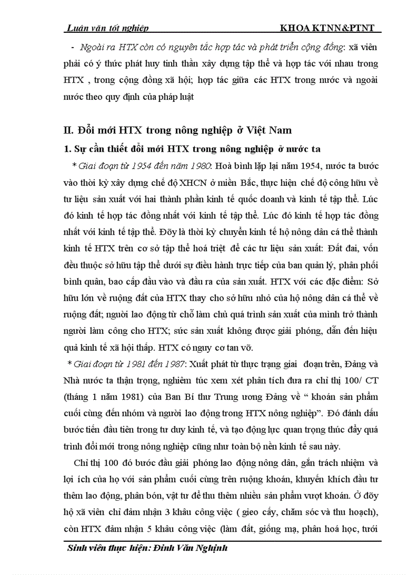 image for page Thực trạng và giải pháp đổi mới HTX nông nghiệp theo Luật ở tỉnh Nam Định