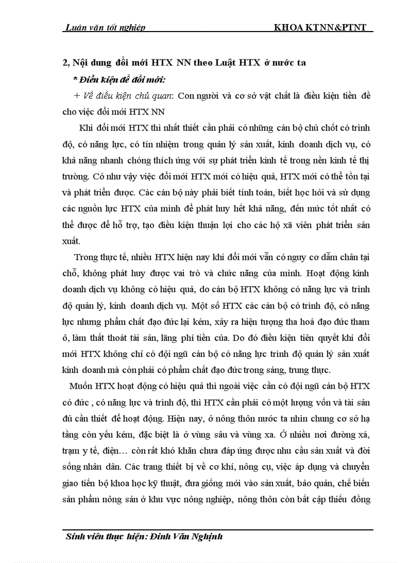 image for page Thực trạng và giải pháp đổi mới HTX nông nghiệp theo Luật ở tỉnh Nam Định