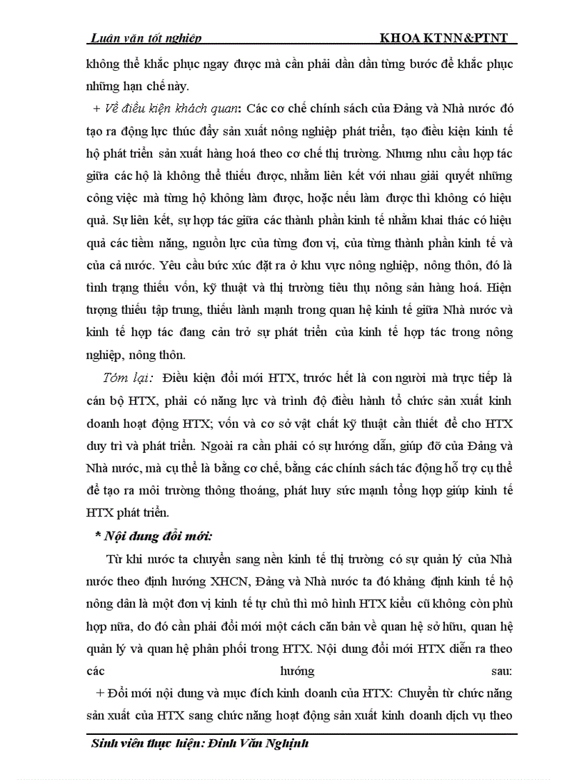 image for page Thực trạng và giải pháp đổi mới HTX nông nghiệp theo Luật ở tỉnh Nam Định