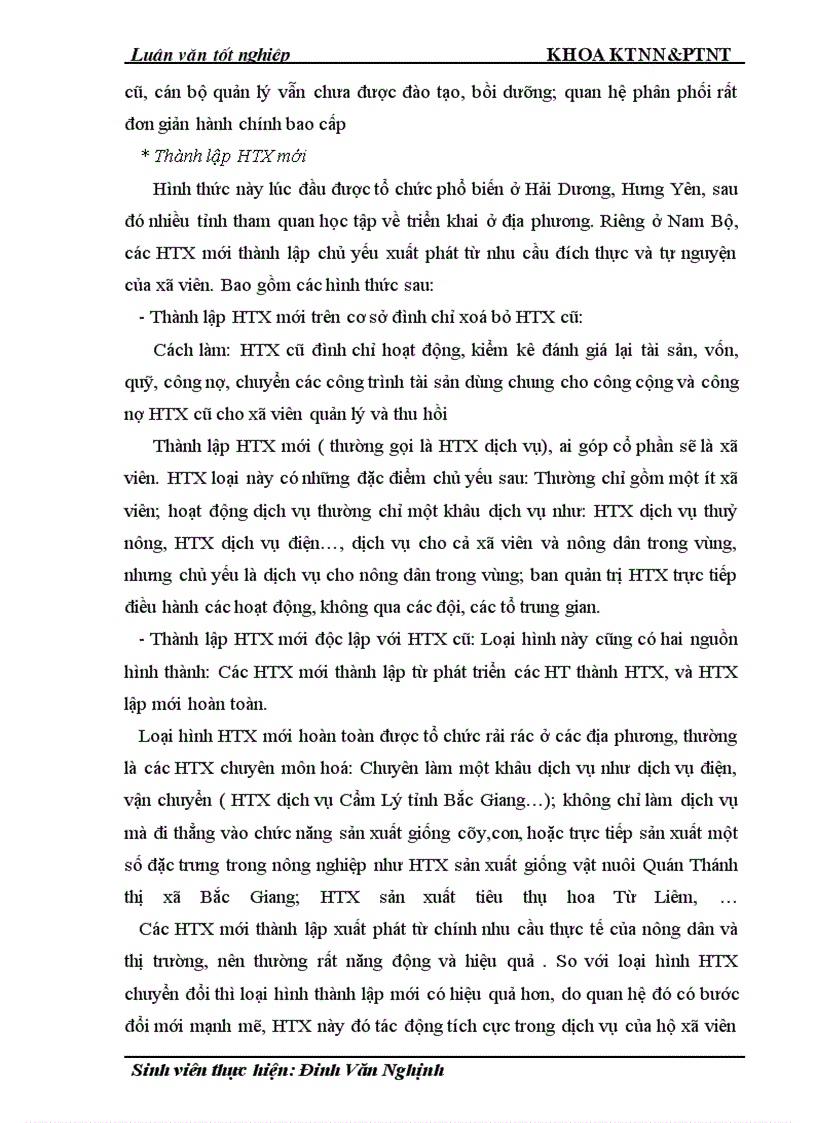 image for page Thực trạng và giải pháp đổi mới HTX nông nghiệp theo Luật ở tỉnh Nam Định