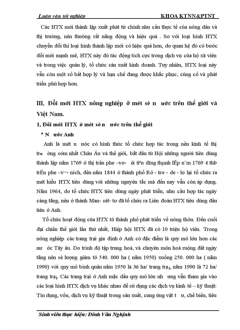 image for page Thực trạng và giải pháp đổi mới HTX nông nghiệp theo Luật ở tỉnh Nam Định