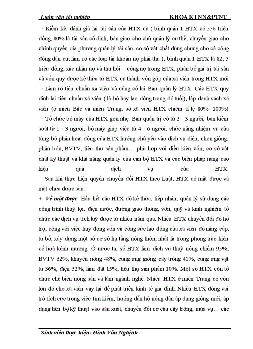 image for page Thực trạng và giải pháp đổi mới HTX nông nghiệp theo Luật ở tỉnh Nam Định