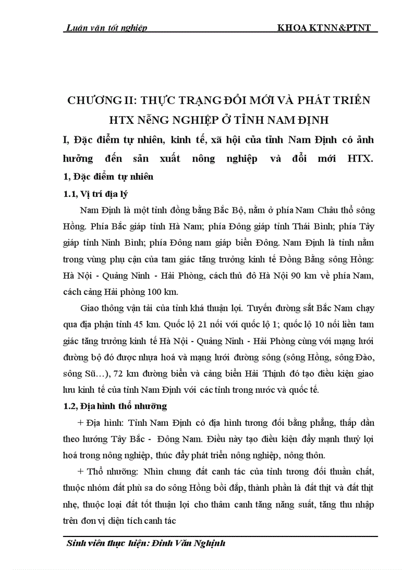 image for page Thực trạng và giải pháp đổi mới HTX nông nghiệp theo Luật ở tỉnh Nam Định