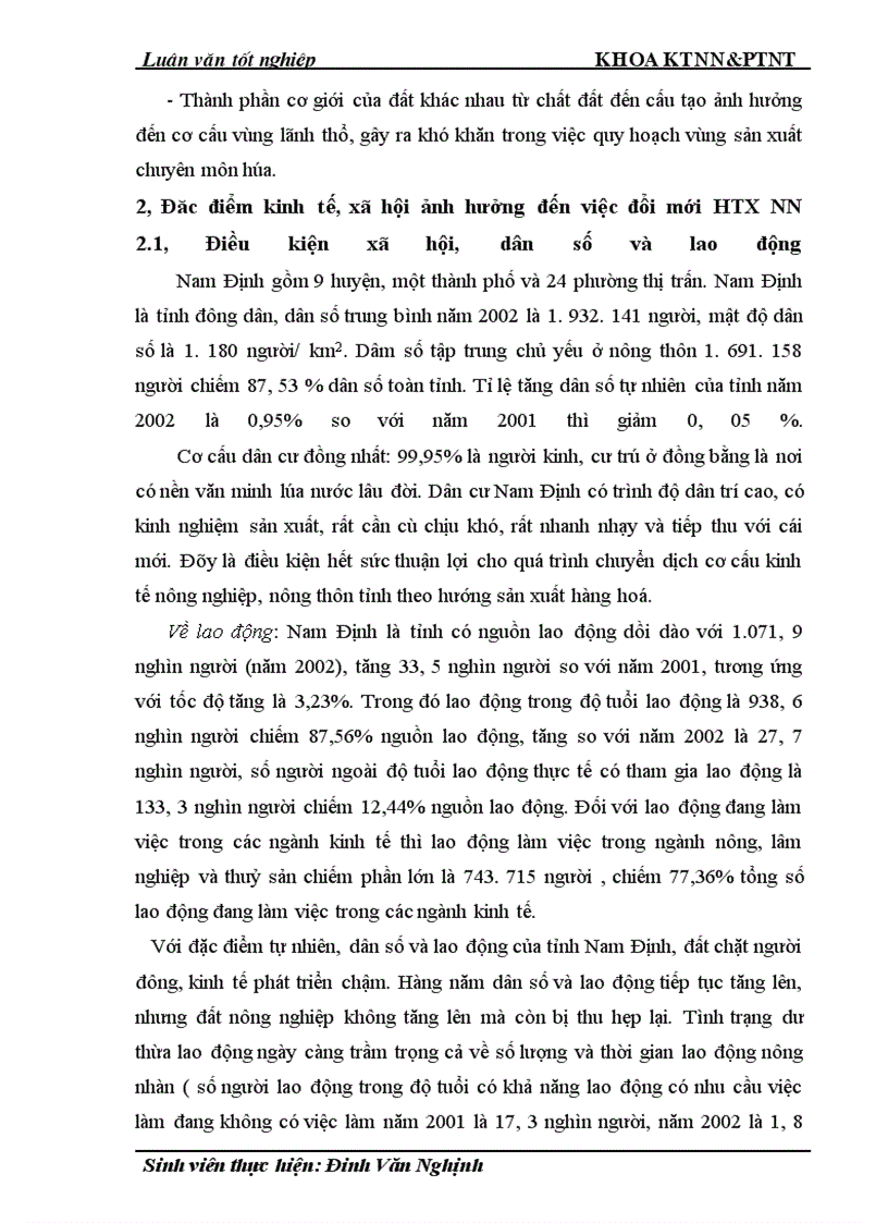 image for page Thực trạng và giải pháp đổi mới HTX nông nghiệp theo Luật ở tỉnh Nam Định