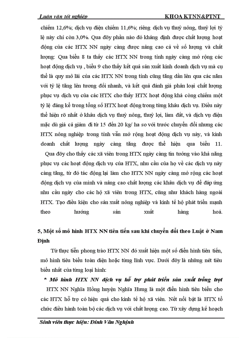 image for page Thực trạng và giải pháp đổi mới HTX nông nghiệp theo Luật ở tỉnh Nam Định