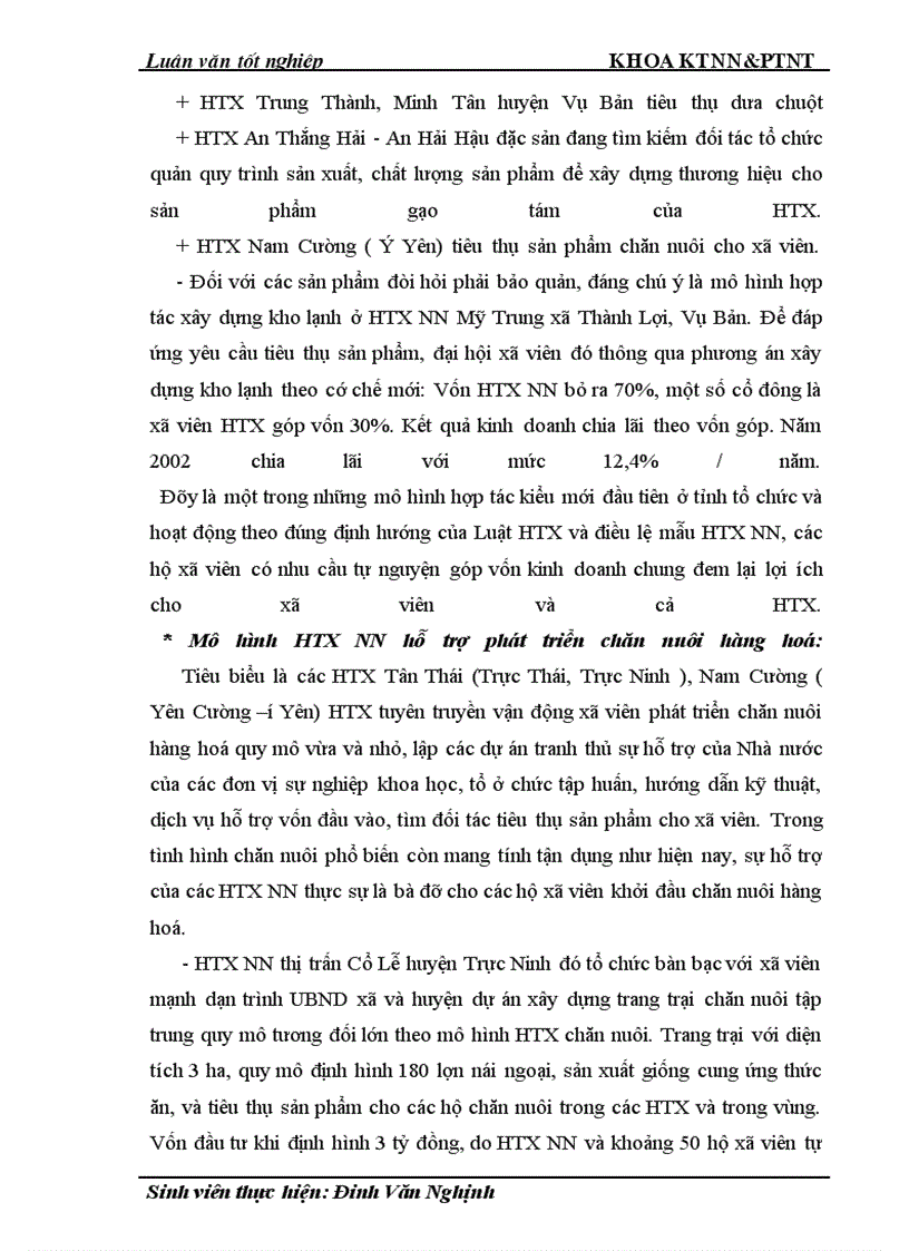 image for page Thực trạng và giải pháp đổi mới HTX nông nghiệp theo Luật ở tỉnh Nam Định