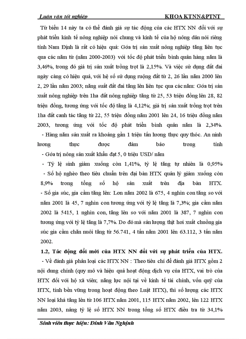 image for page Thực trạng và giải pháp đổi mới HTX nông nghiệp theo Luật ở tỉnh Nam Định