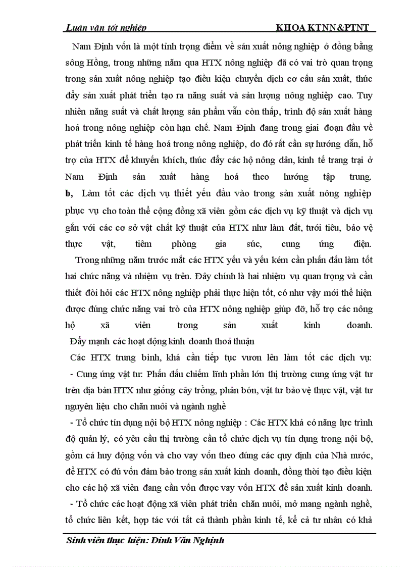 image for page Thực trạng và giải pháp đổi mới HTX nông nghiệp theo Luật ở tỉnh Nam Định