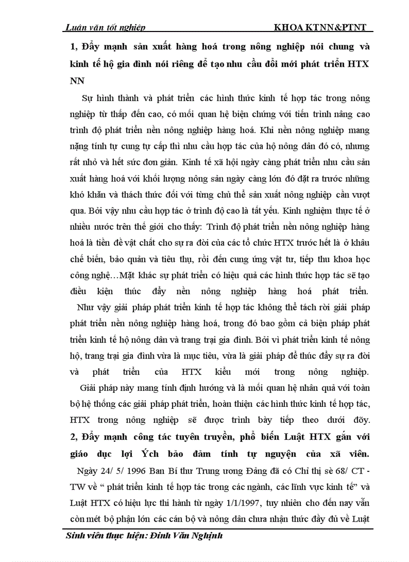 image for page Thực trạng và giải pháp đổi mới HTX nông nghiệp theo Luật ở tỉnh Nam Định