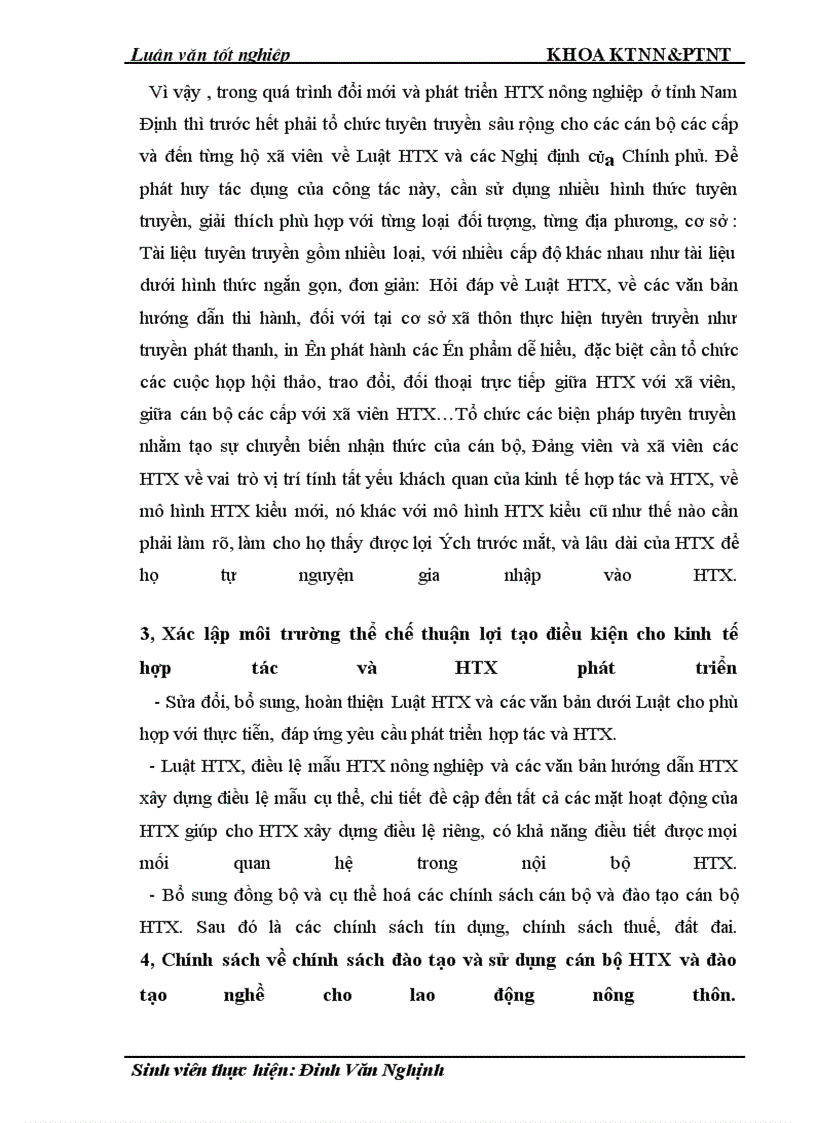 image for page Thực trạng và giải pháp đổi mới HTX nông nghiệp theo Luật ở tỉnh Nam Định