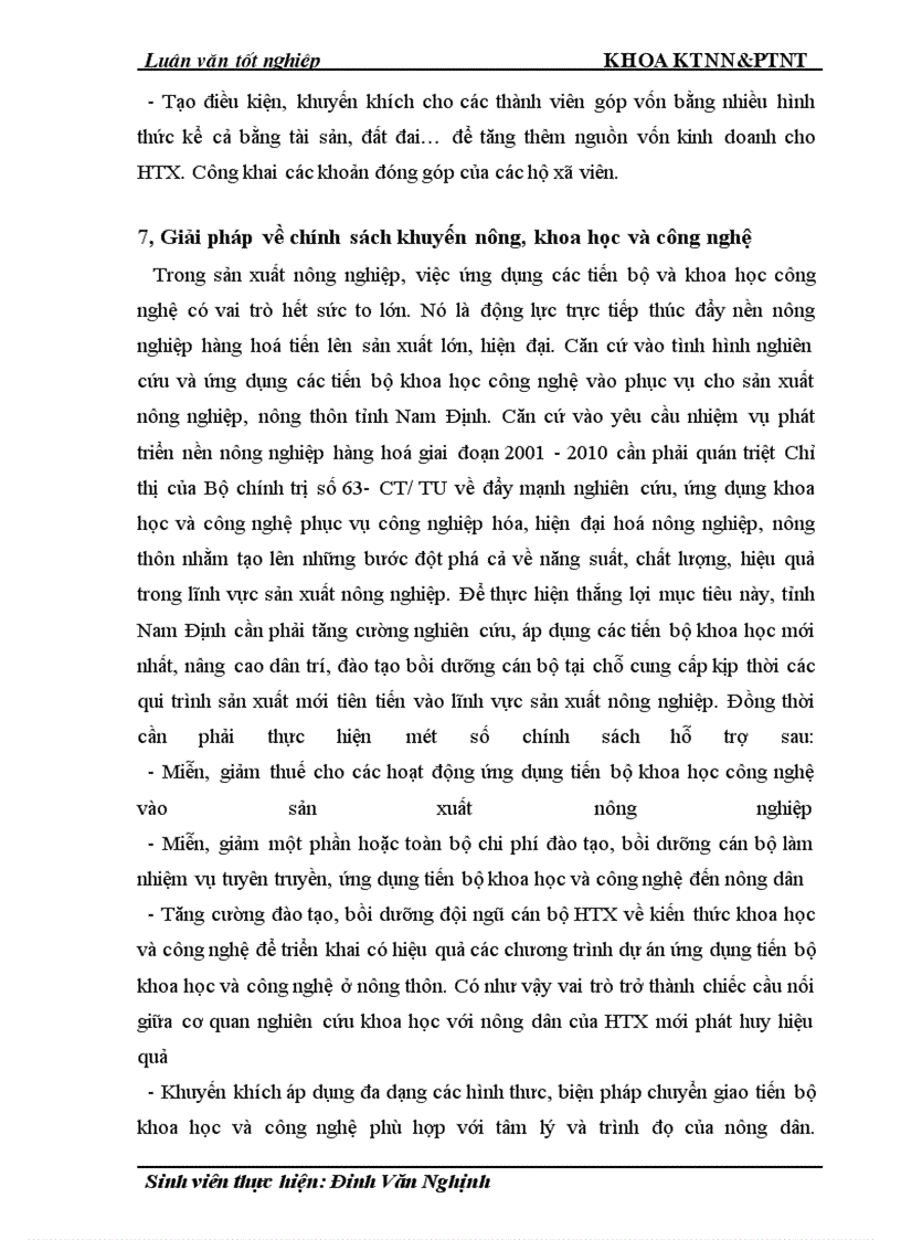 image for page Thực trạng và giải pháp đổi mới HTX nông nghiệp theo Luật ở tỉnh Nam Định