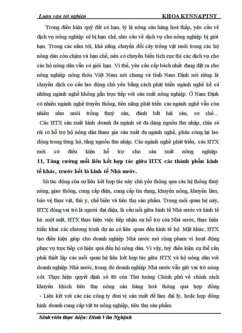 image for page Thực trạng và giải pháp đổi mới HTX nông nghiệp theo Luật ở tỉnh Nam Định