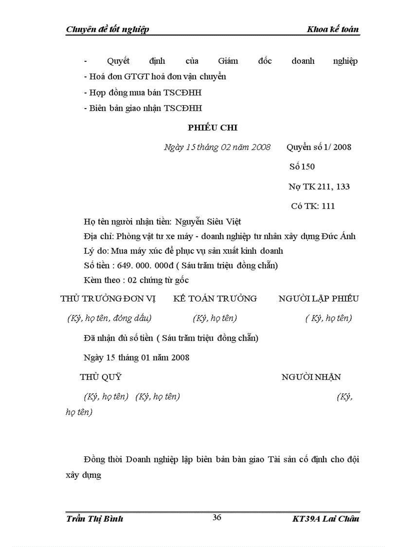 image for page Hoàn thiện Kế toán tài sản cố định hữu hình tại Doanh nghiệp tư nhân xây dựng Đức Ánh