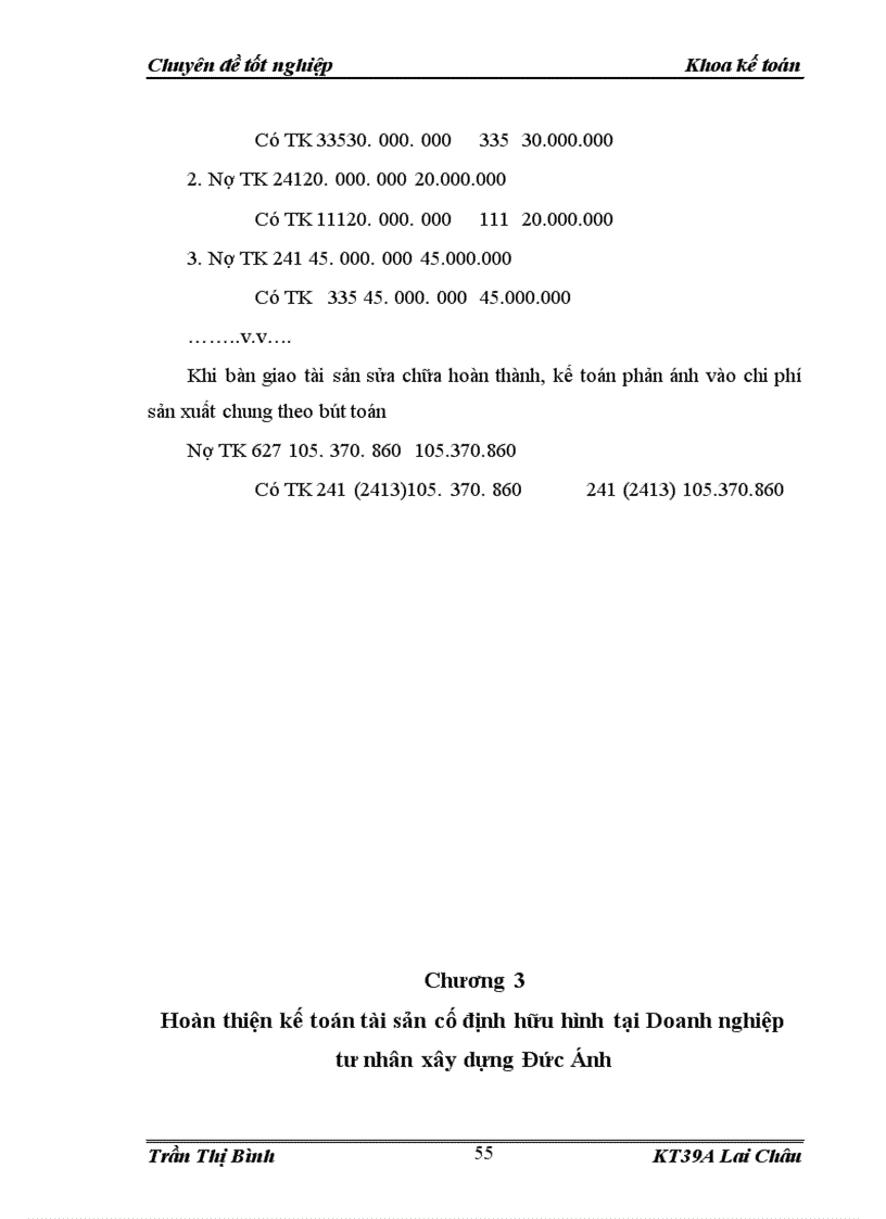 image for page Hoàn thiện Kế toán tài sản cố định hữu hình tại Doanh nghiệp tư nhân xây dựng Đức Ánh