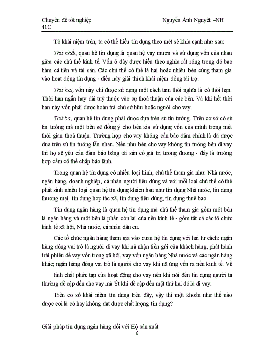 image for page Một số giải pháp nâng cao chất lượng tín dụng hộ sản xuất tại NHNo & PTNT Hà tây