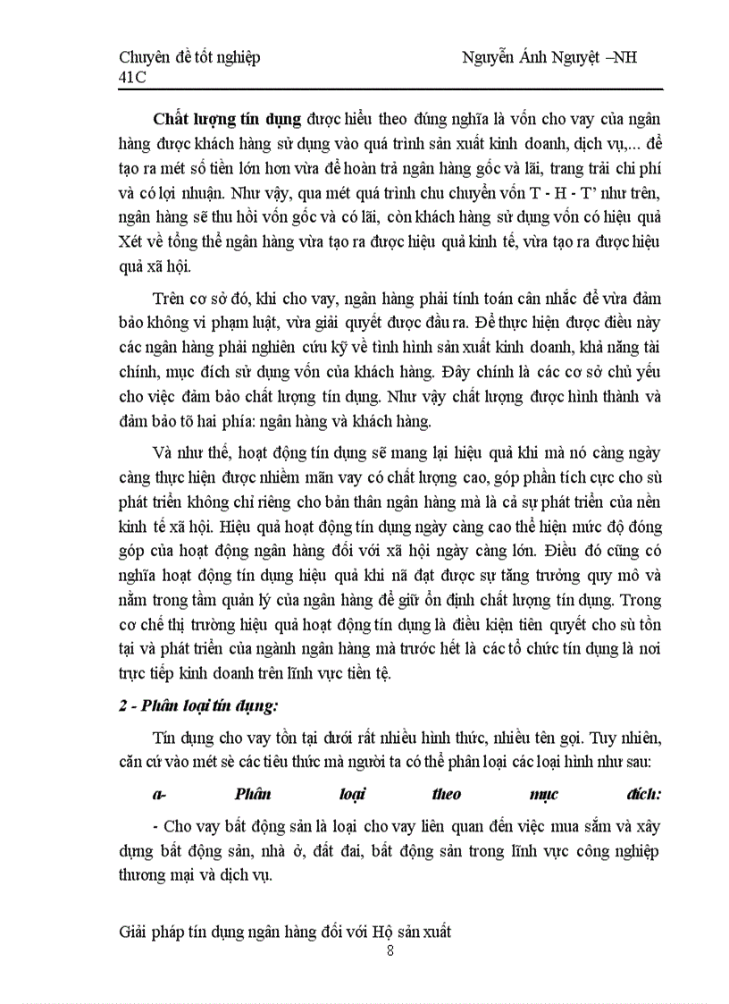 image for page Một số giải pháp nâng cao chất lượng tín dụng hộ sản xuất tại NHNo & PTNT Hà tây