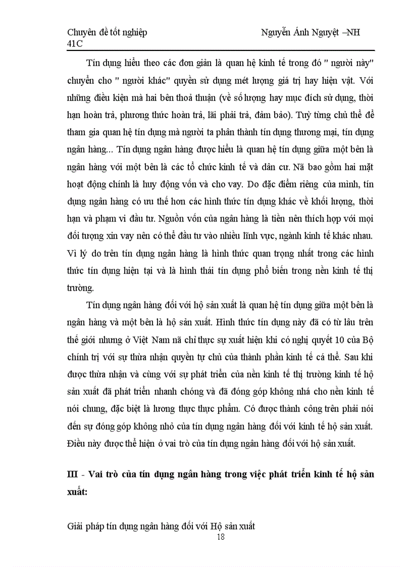 image for page Một số giải pháp nâng cao chất lượng tín dụng hộ sản xuất tại NHNo & PTNT Hà tây