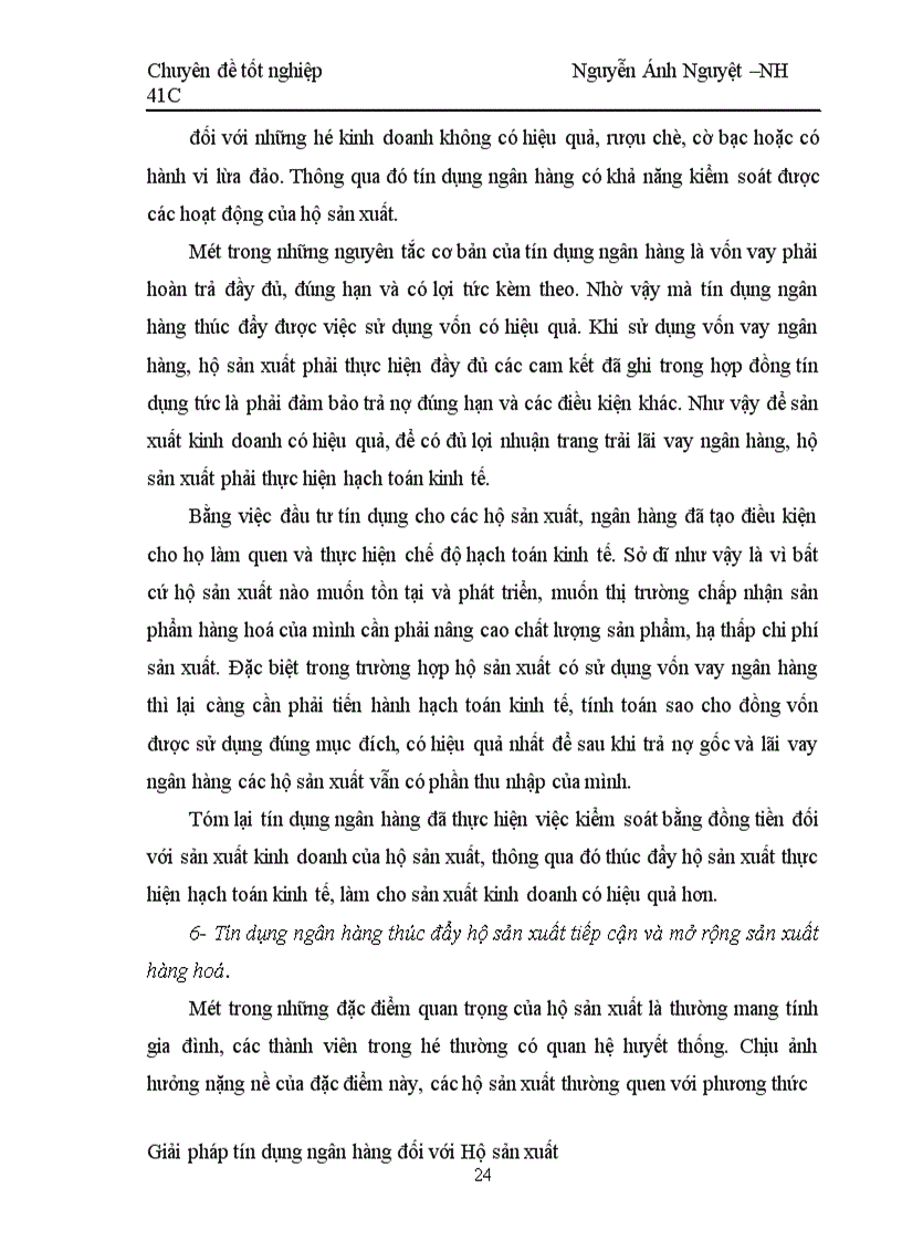 image for page Một số giải pháp nâng cao chất lượng tín dụng hộ sản xuất tại NHNo & PTNT Hà tây