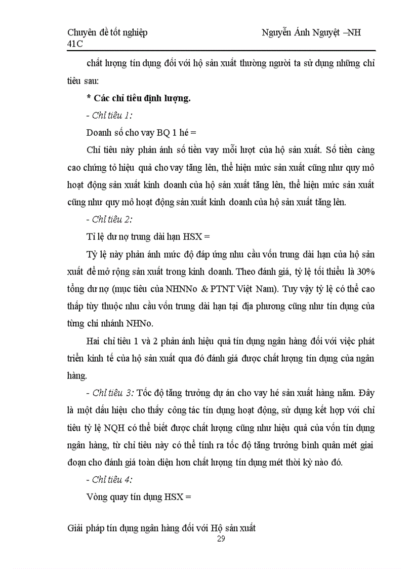 image for page Một số giải pháp nâng cao chất lượng tín dụng hộ sản xuất tại NHNo & PTNT Hà tây