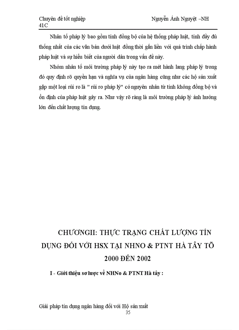 image for page Một số giải pháp nâng cao chất lượng tín dụng hộ sản xuất tại NHNo & PTNT Hà tây