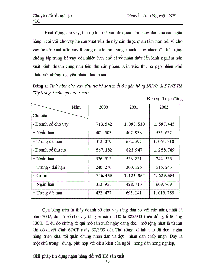 image for page Một số giải pháp nâng cao chất lượng tín dụng hộ sản xuất tại NHNo & PTNT Hà tây