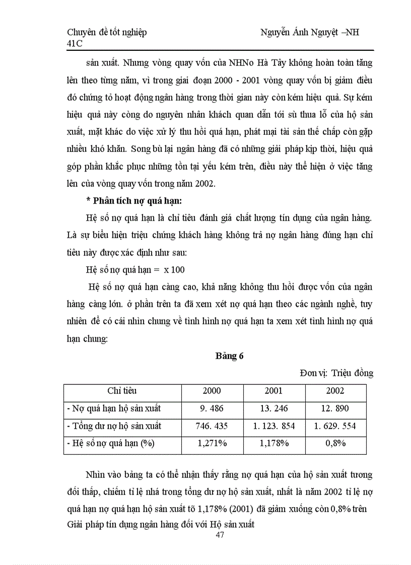 image for page Một số giải pháp nâng cao chất lượng tín dụng hộ sản xuất tại NHNo & PTNT Hà tây