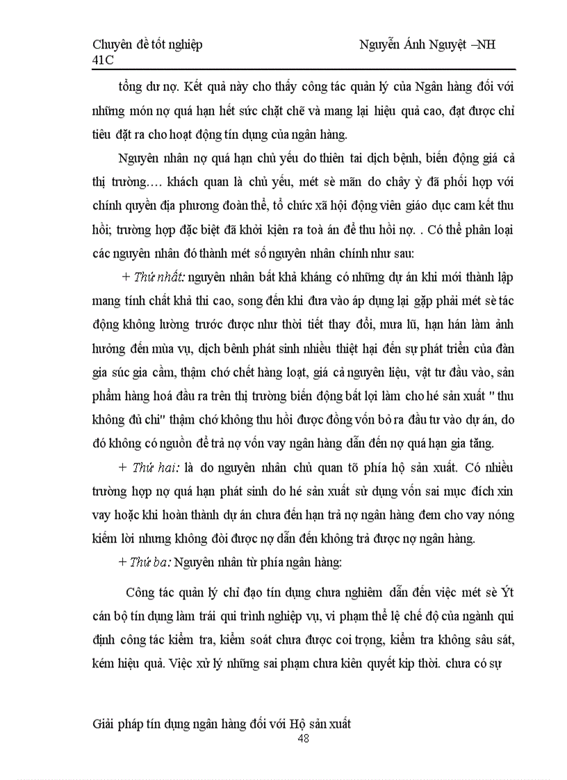 image for page Một số giải pháp nâng cao chất lượng tín dụng hộ sản xuất tại NHNo & PTNT Hà tây