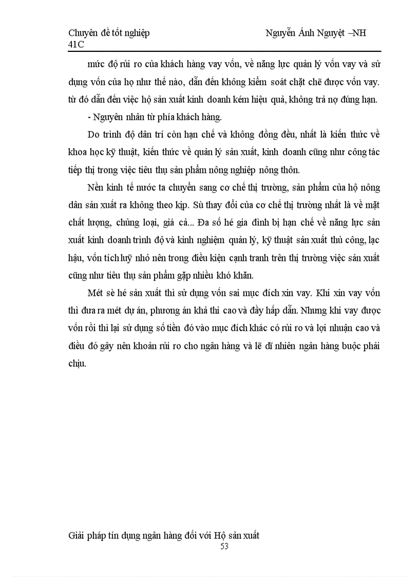 image for page Một số giải pháp nâng cao chất lượng tín dụng hộ sản xuất tại NHNo & PTNT Hà tây