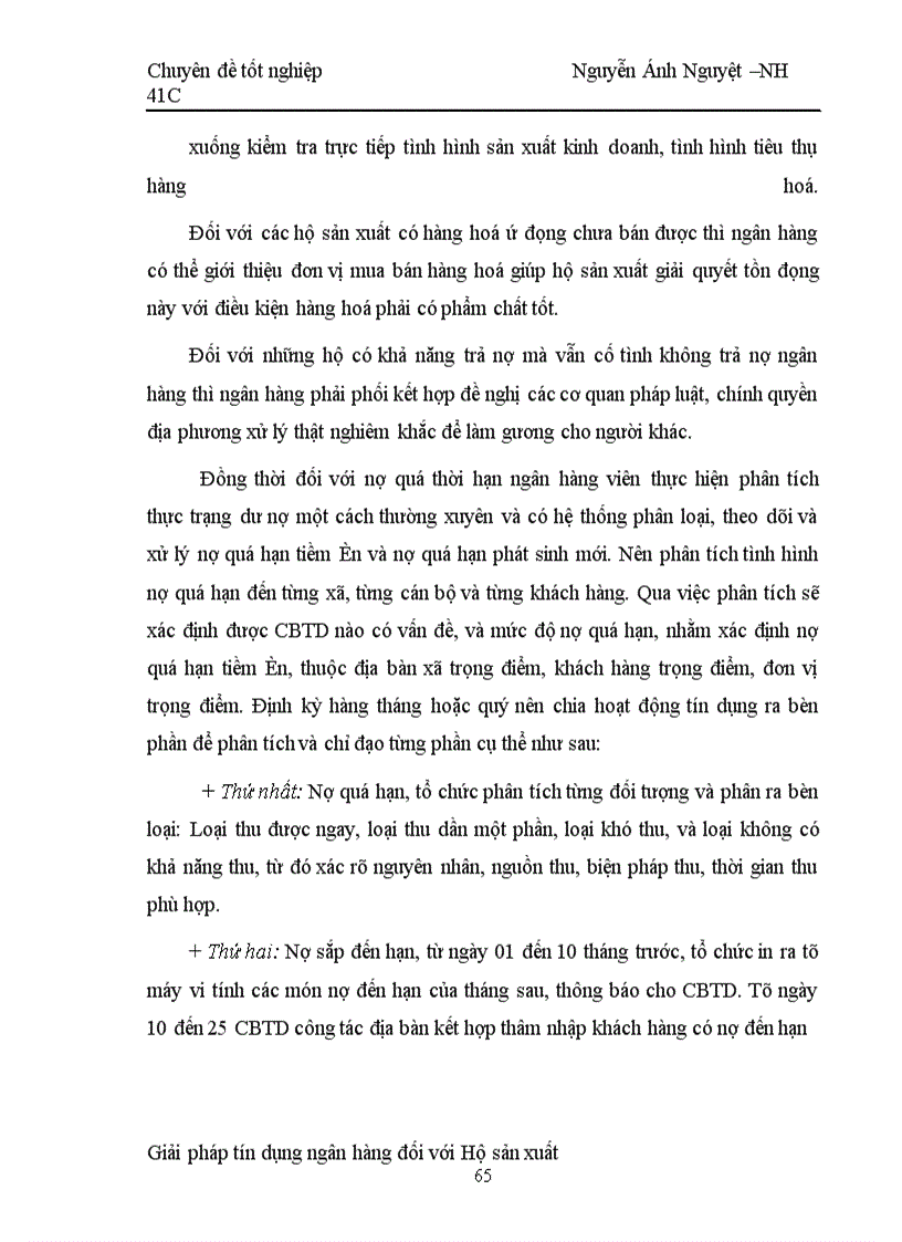 image for page Một số giải pháp nâng cao chất lượng tín dụng hộ sản xuất tại NHNo & PTNT Hà tây