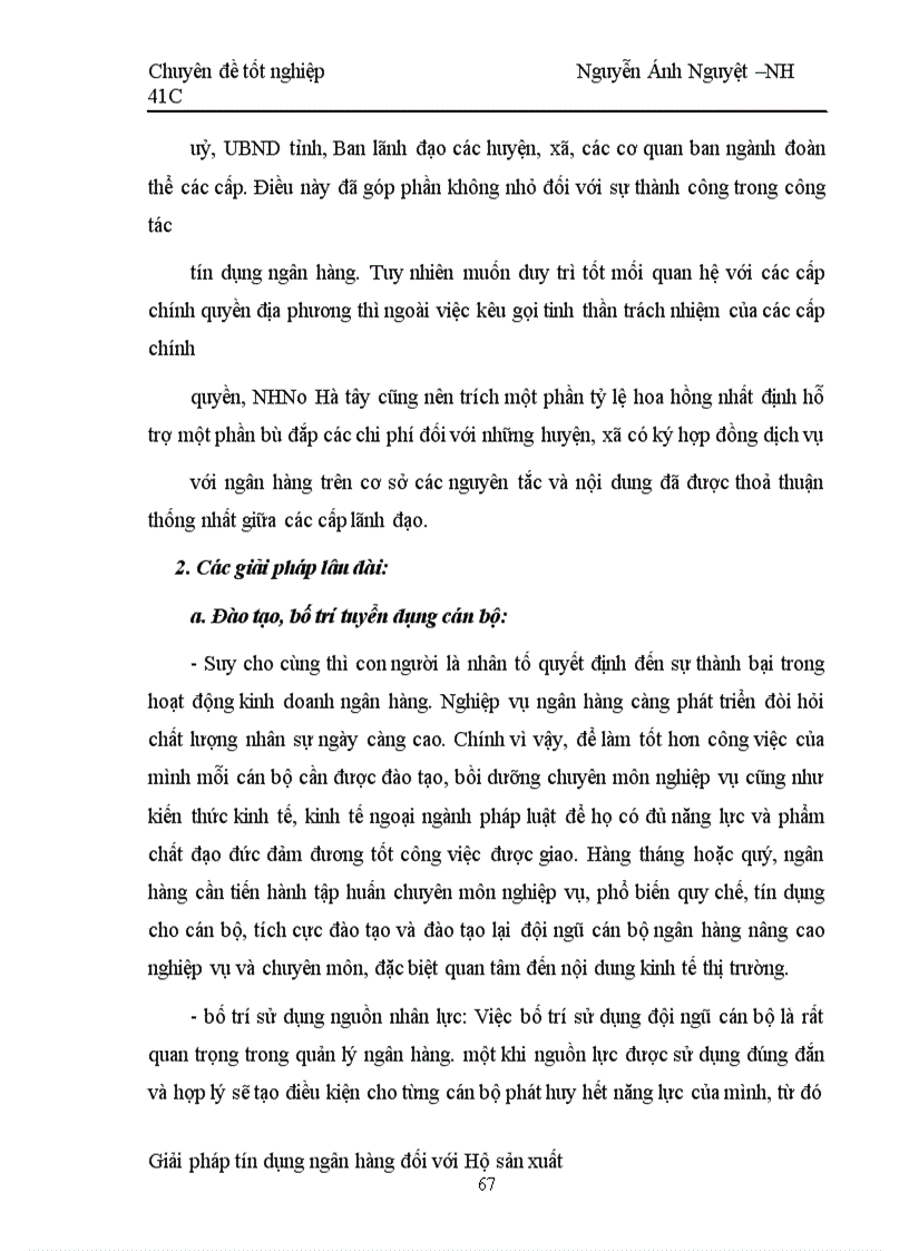 image for page Một số giải pháp nâng cao chất lượng tín dụng hộ sản xuất tại NHNo & PTNT Hà tây