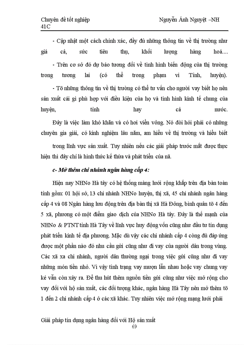 image for page Một số giải pháp nâng cao chất lượng tín dụng hộ sản xuất tại NHNo & PTNT Hà tây