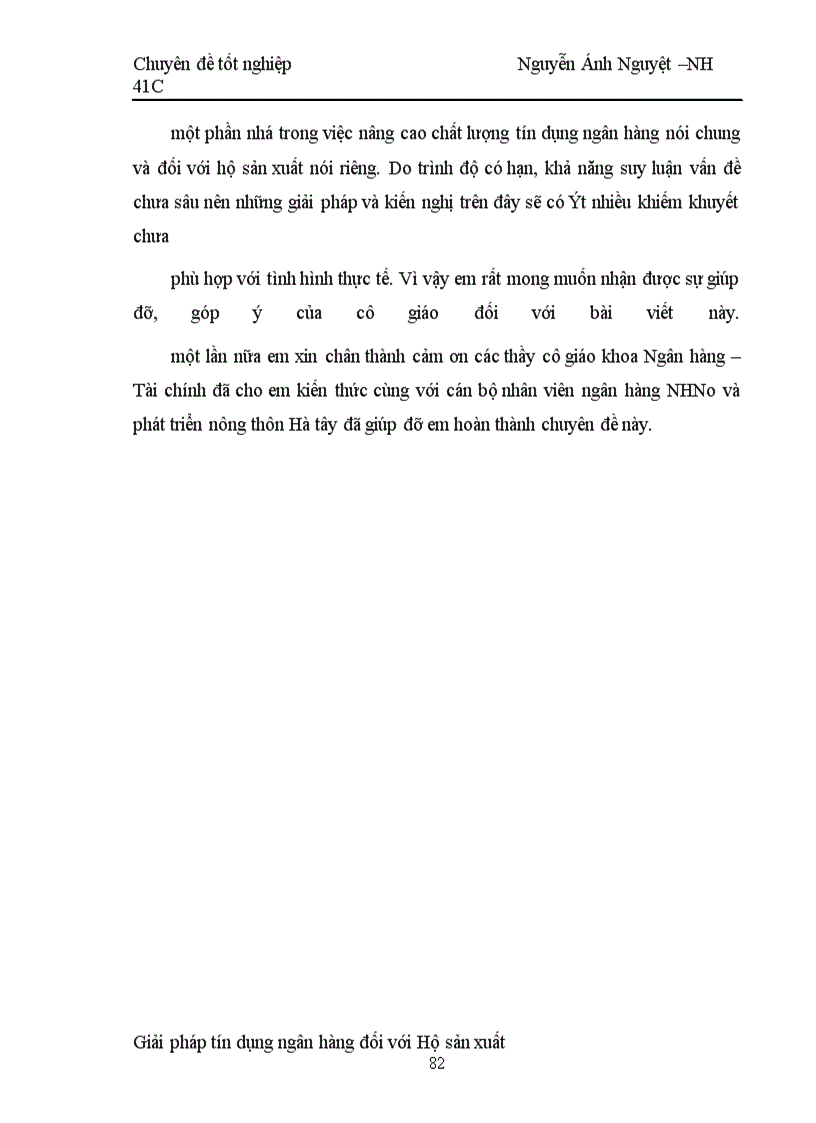 image for page Một số giải pháp nâng cao chất lượng tín dụng hộ sản xuất tại NHNo & PTNT Hà tây