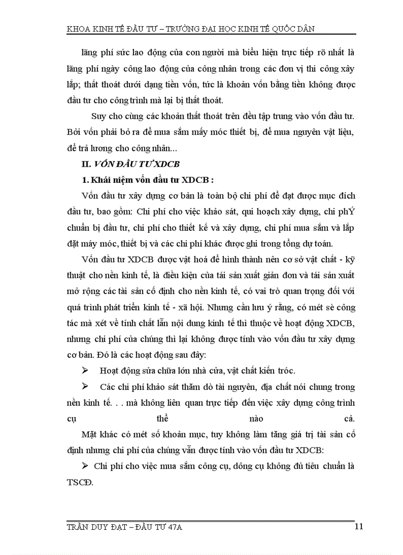 image for page Đầu tư, đầu tư xdcb, thất thoát và lãng phí trong đầu tư xdcb